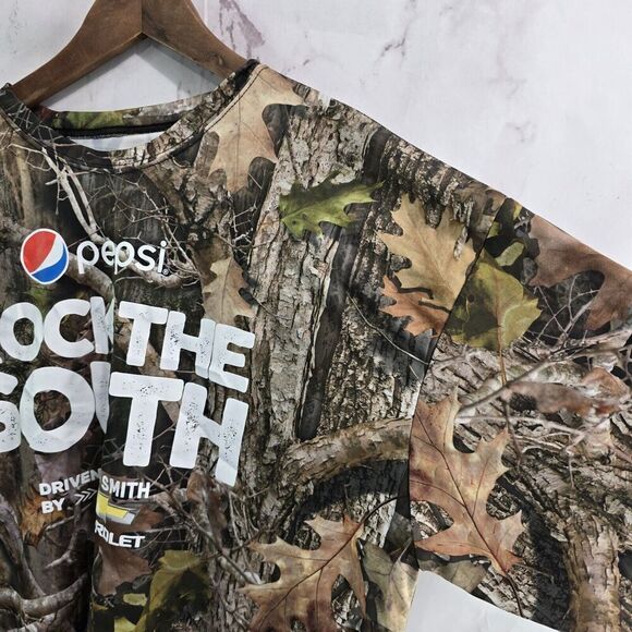 True Timber Camo Shirt Mens XL Pepsi Rock The South Chevrolet Kanati Whicking - Picture 13 of 14